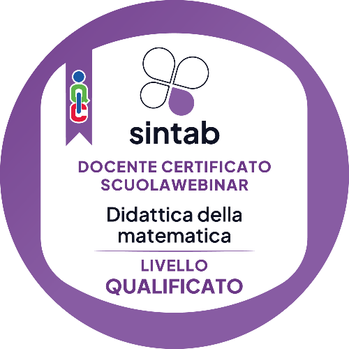 Didattica della matematica - Docente certificato Scuolawebinar - Livello QUALIFICATO